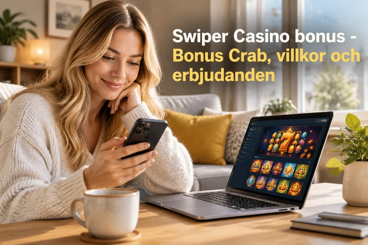 Swiper Casino bonus - Bonus Crab, villkor och erbjudanden
