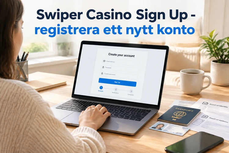 Swiper Casino Sign Up - registrera ett nytt konto