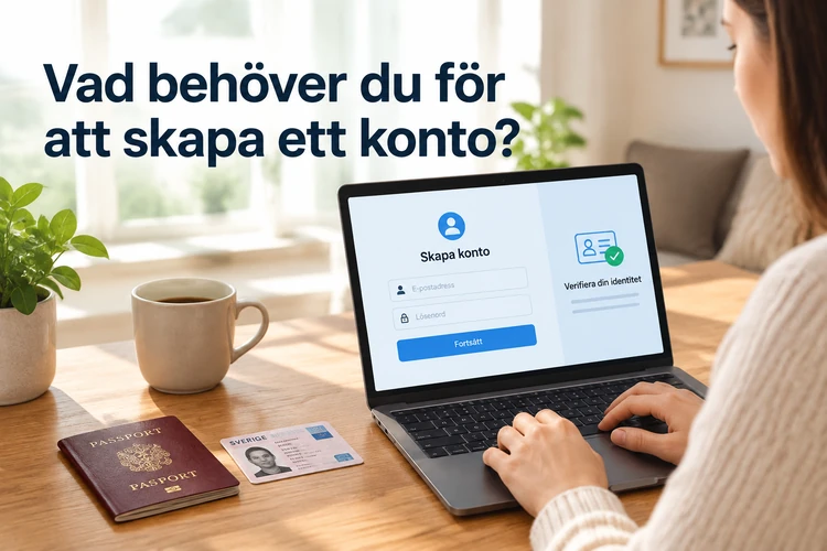 Vad behöver du för att skapa ett konto?